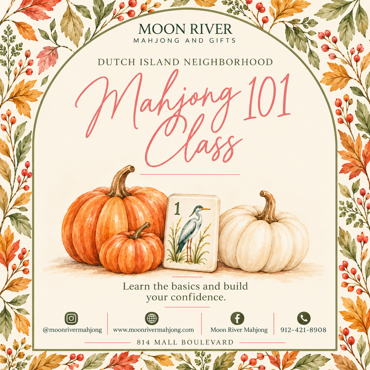 Dutch Island Mahjong Private 101 Class October 29th